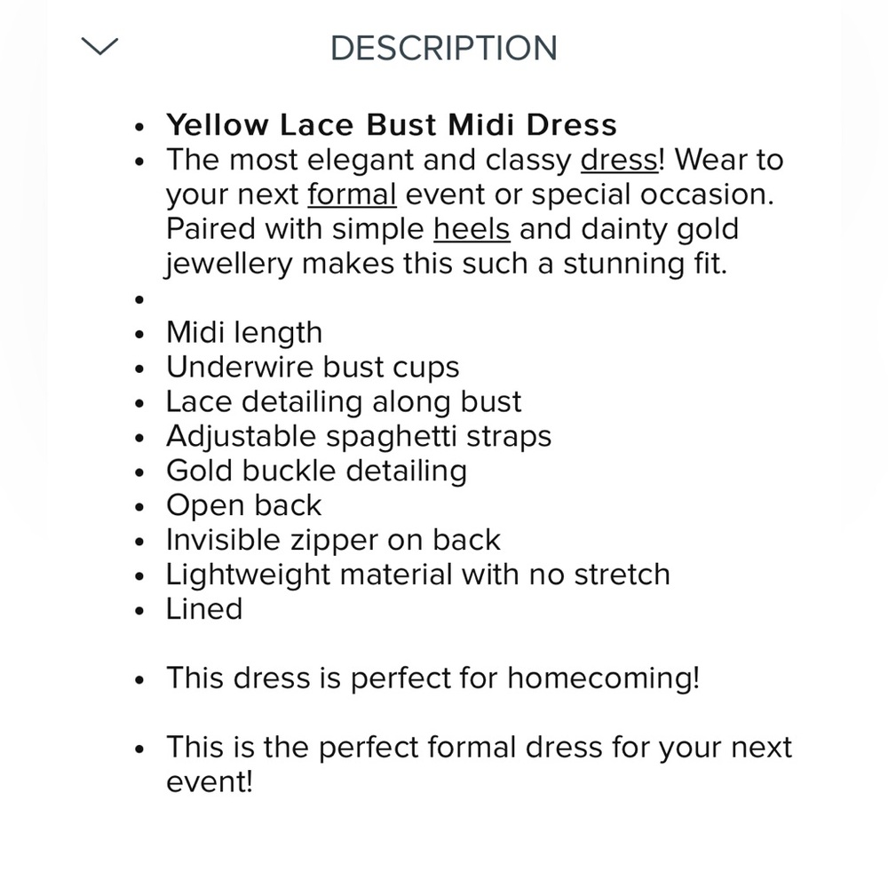 Beginning Boutique Yellow Satin Midi Dress - Picture 9 of 16